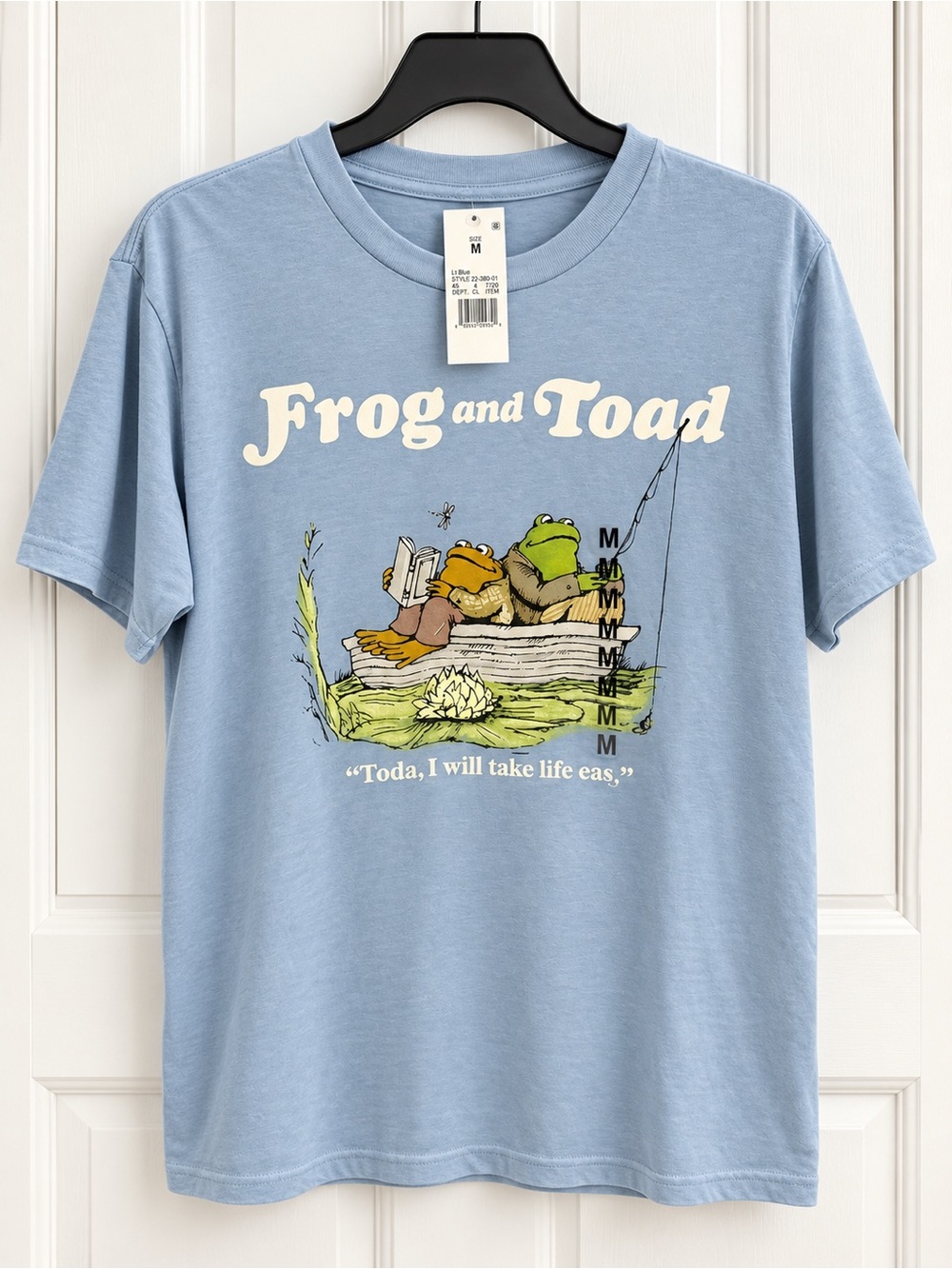 Target Light Blue Frog and Toad Graphic Tee - Kids Short Sleeve